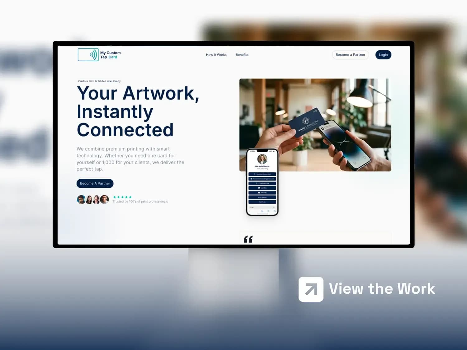 My Custom Tap Card Case Study Preview Image