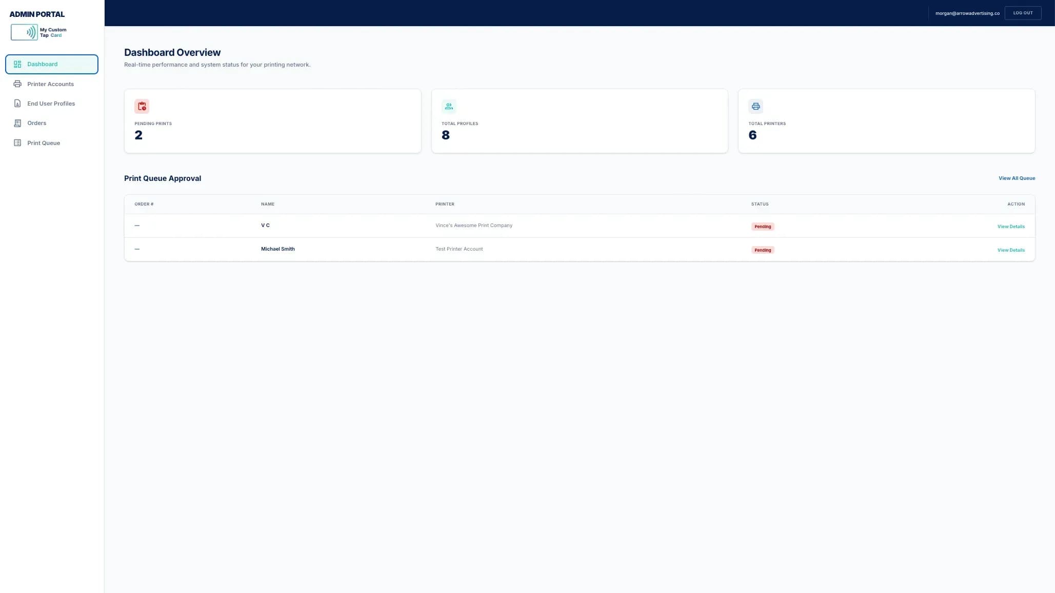 My Custom Tap Card - Rocket Web Studio Case Study