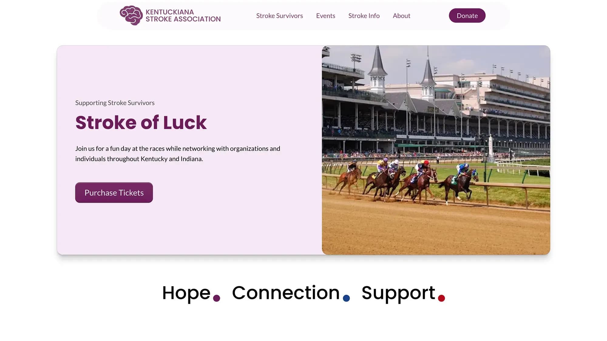 Kentuckiana Stroke Rocket Web Studio Case Study